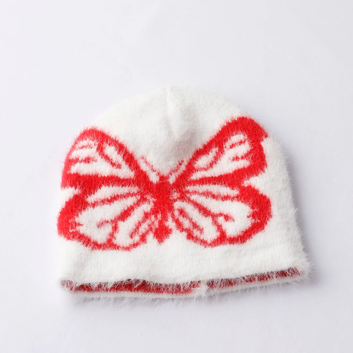 Fur Butterfly Beanie