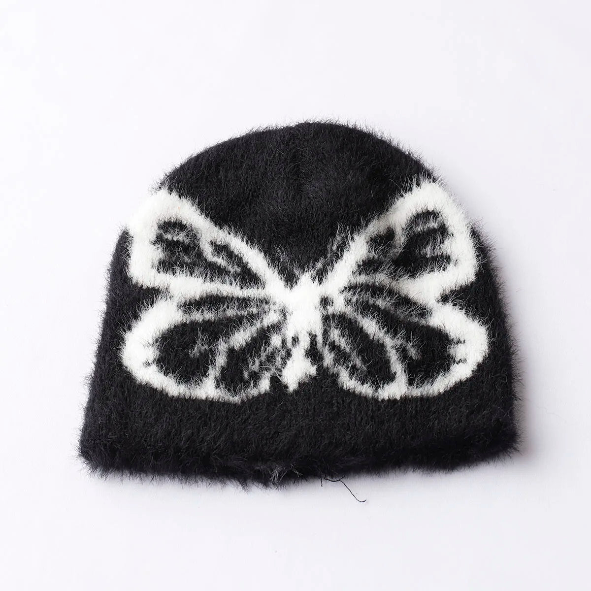 Fur Butterfly Beanie