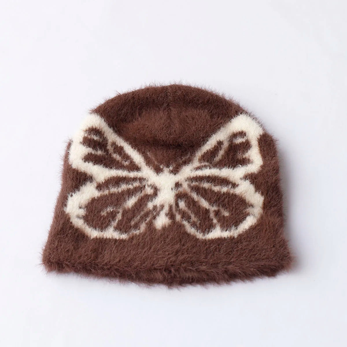 Fur Butterfly Beanie