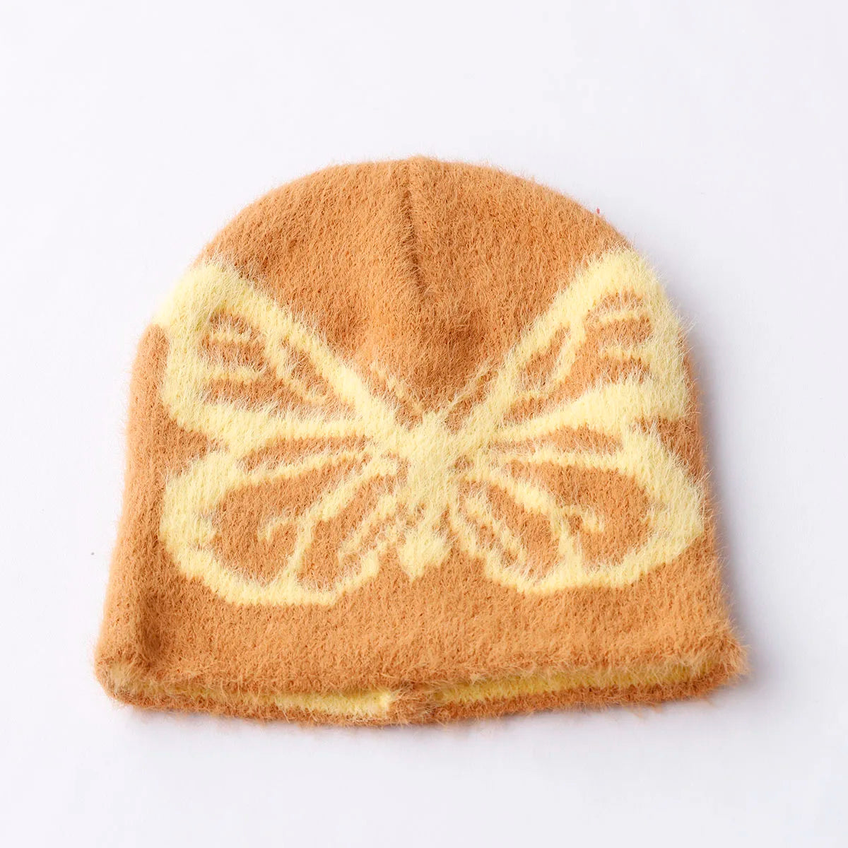 Fur Butterfly Beanie