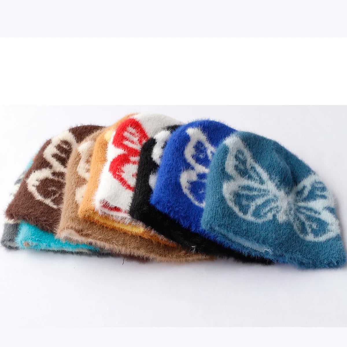 Fur Butterfly Beanie