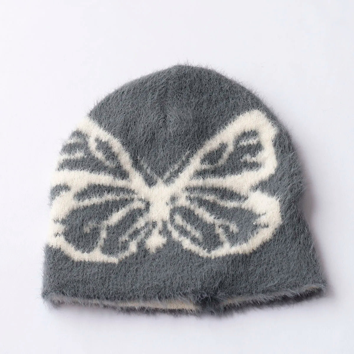 Fur Butterfly Beanie